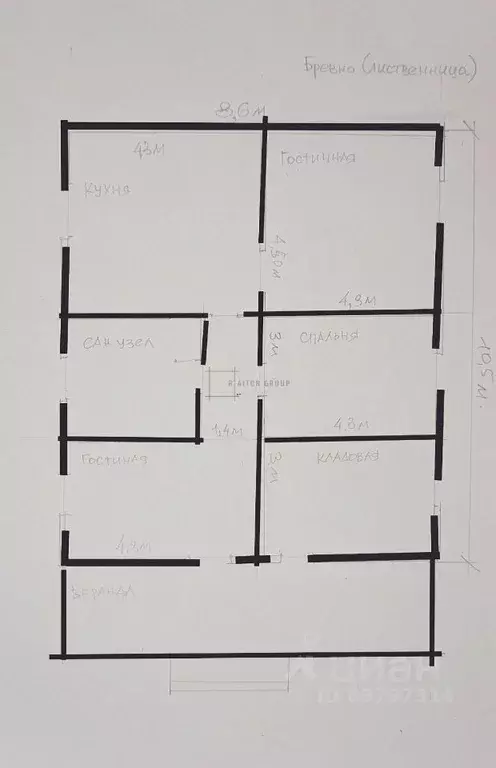 Дом в Новосибирская область, с. Кочки ул. Некрасова, 33 (65 м) - Фото 2