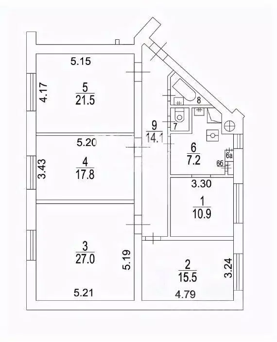 4-к кв. Москва Чистопрудный бул., 12К2 (120.0 м) - Фото 2