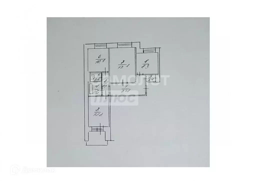 Продаётся 3-к квартира, 63.6 м - Фото 0