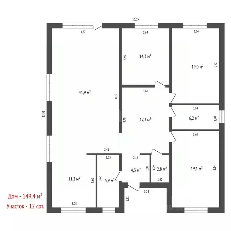 Дом в Свердловская область, Сысертский муниципальный округ, с. ... - Фото 1