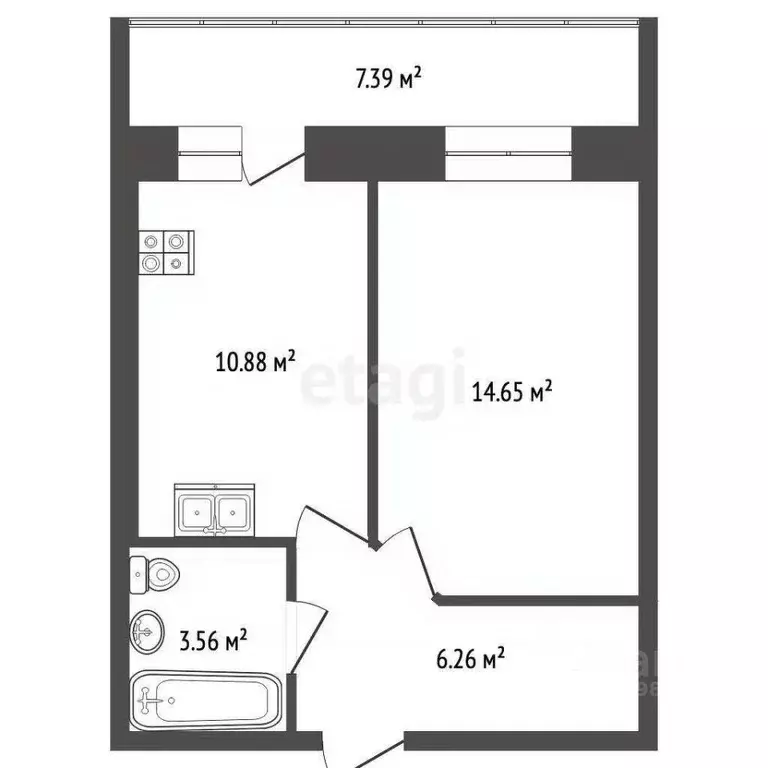 1-к кв. Марий Эл, Йошкар-Ола городской округ, с. Семеновка ул. ... - Фото 1