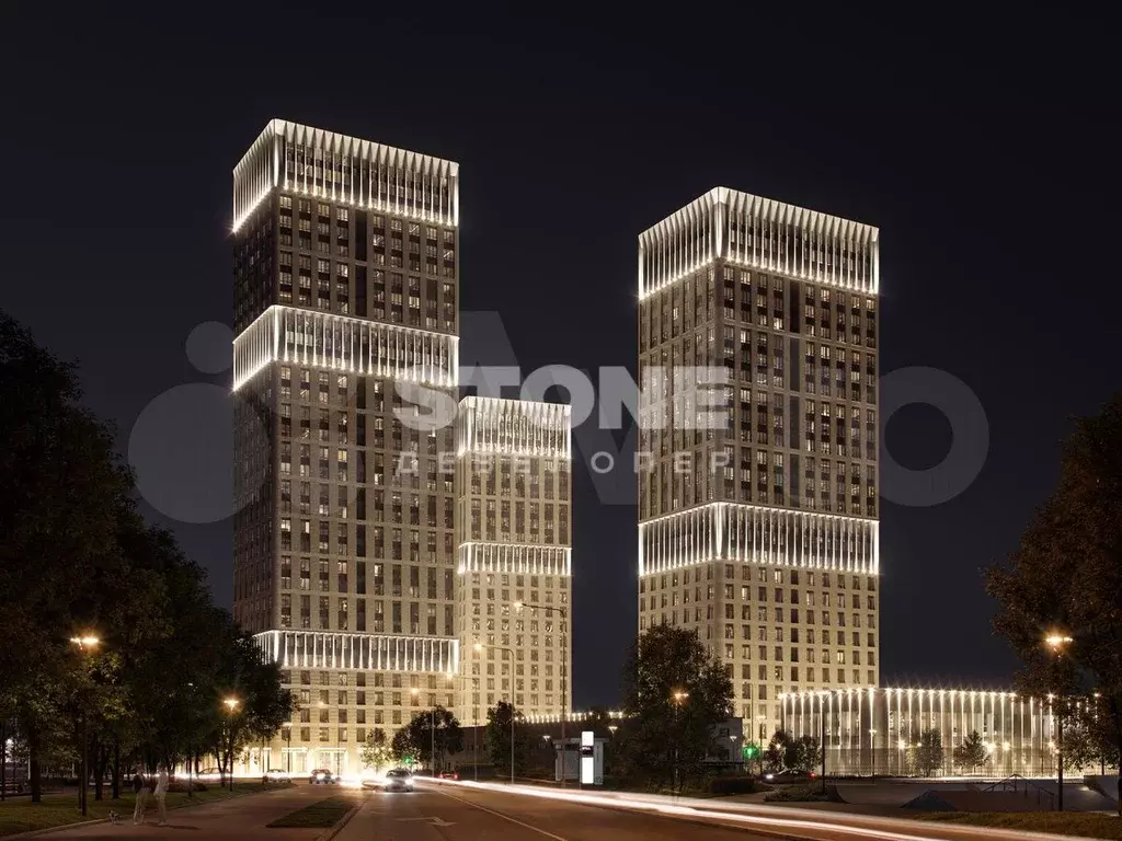 1-к. квартира, 42,4 м, 27/28 эт. - Фото 0