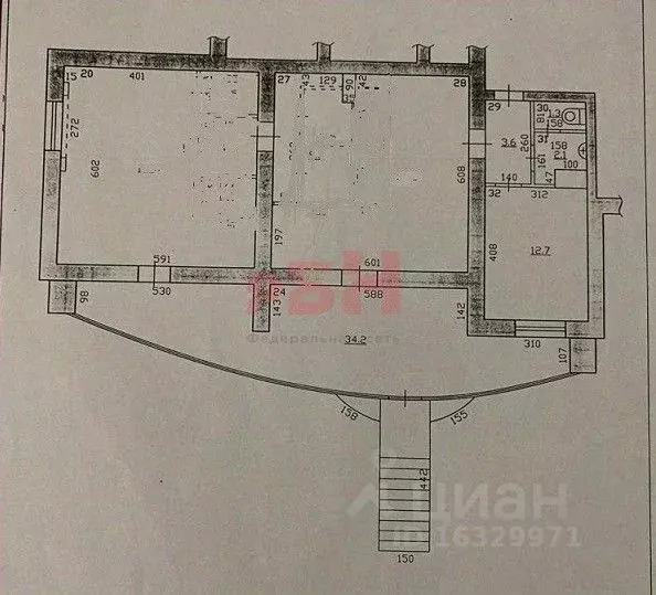 Торговая площадь в Самарская область, Самара просп. Кирова, 320 (124 ... - Фото 1