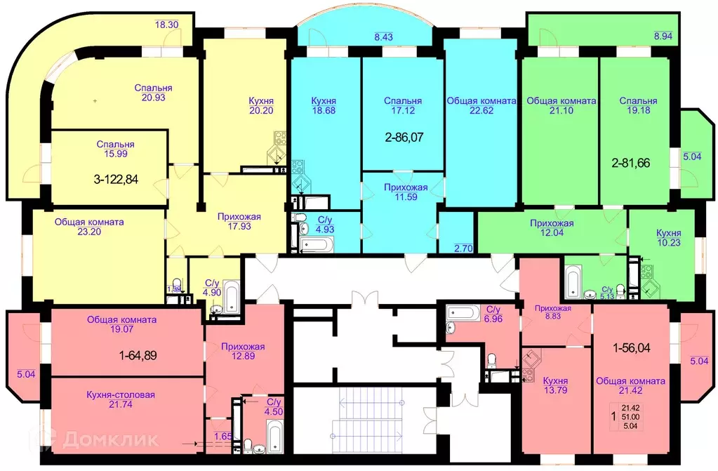 Продаётся 2-к квартира, 82 м - Фото 1