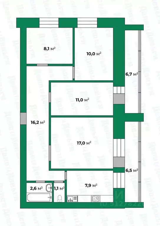 4-к кв. Кировская область, Киров Московская ул., 101 (80.6 м) - Фото 2