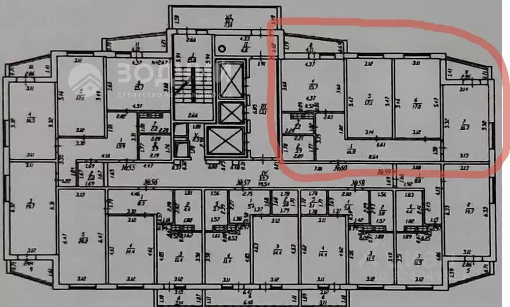 3-к кв. Чувашия, Чебоксары Ярмарочная ул., 19к1 (89.4 м) - Фото 2