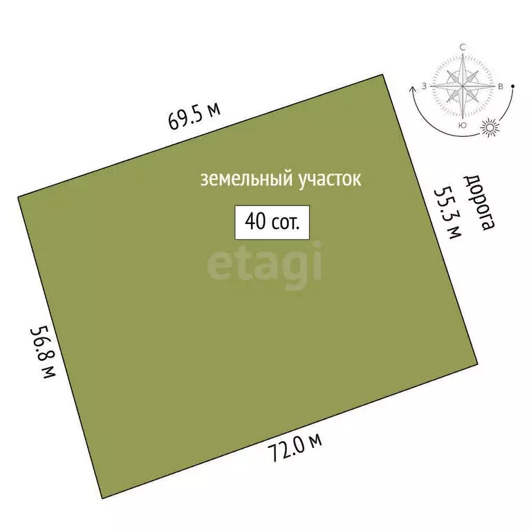 Участок в Абалак, Советская улица (40 м) - Фото 1