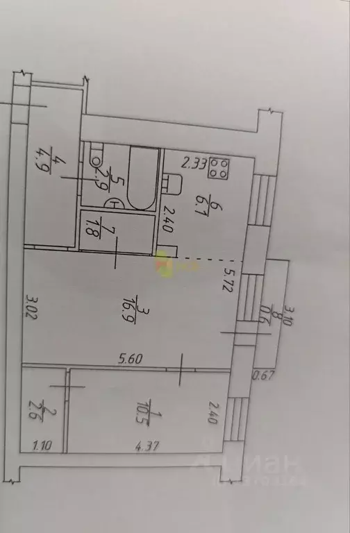 2-к кв. Омская область, Омск Городок Нефтяников мкр, бул. Петухова, 1 ... - Фото 2