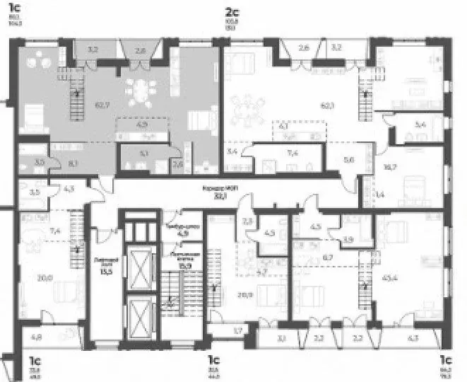 студия новосибирская область, новосибирск ул. аэропорт, 49 (49.0 м) - Фото 1