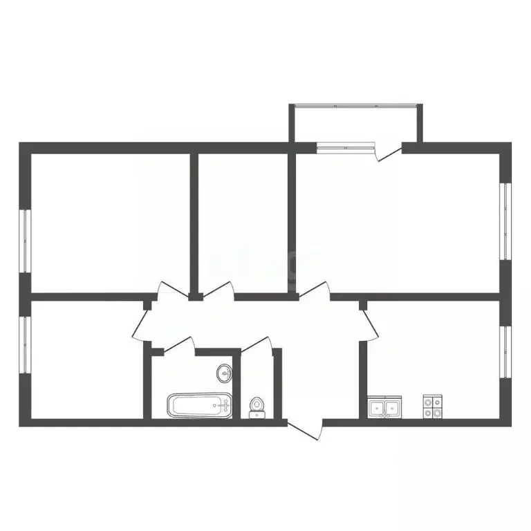 4-к кв. Крым, Щелкино Ленинский район, 60А (72.4 м) - Фото 2
