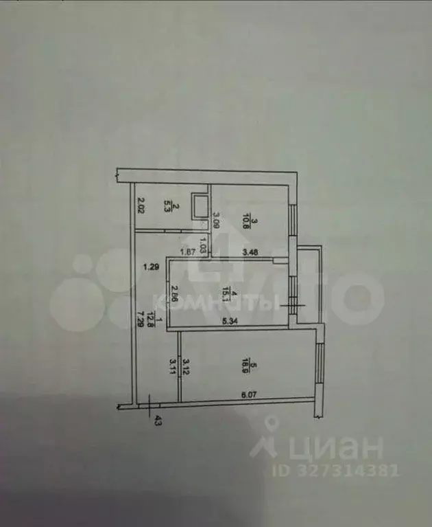 2-к кв. Воронежская область, Воронеж бул. Олимпийский, 12 (62.9 м) - Фото 0