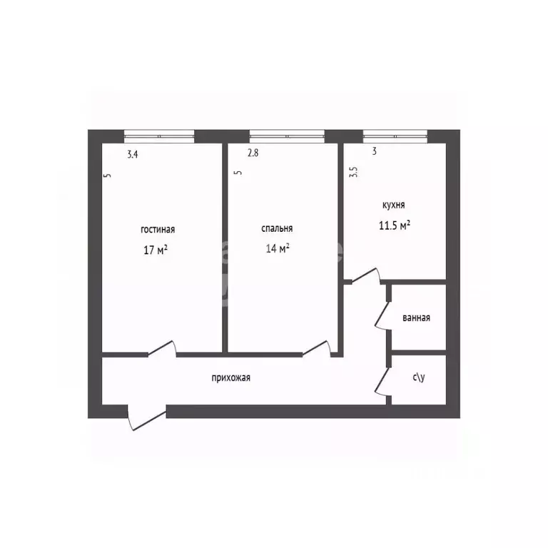 2-к кв. Дагестан, Дербент ул. Сальмана, 89А (55.0 м) - Фото 2