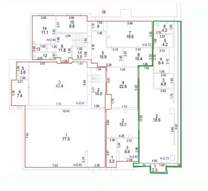 Помещение свободного назначения в Москва Уральская ул., 12/21 (90 м) - Фото 2