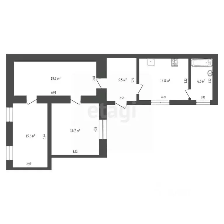 3-к кв. Крым, Сакский район, Лесновское с/пос, с. Гаршино ул. Школьная ... - Фото 2