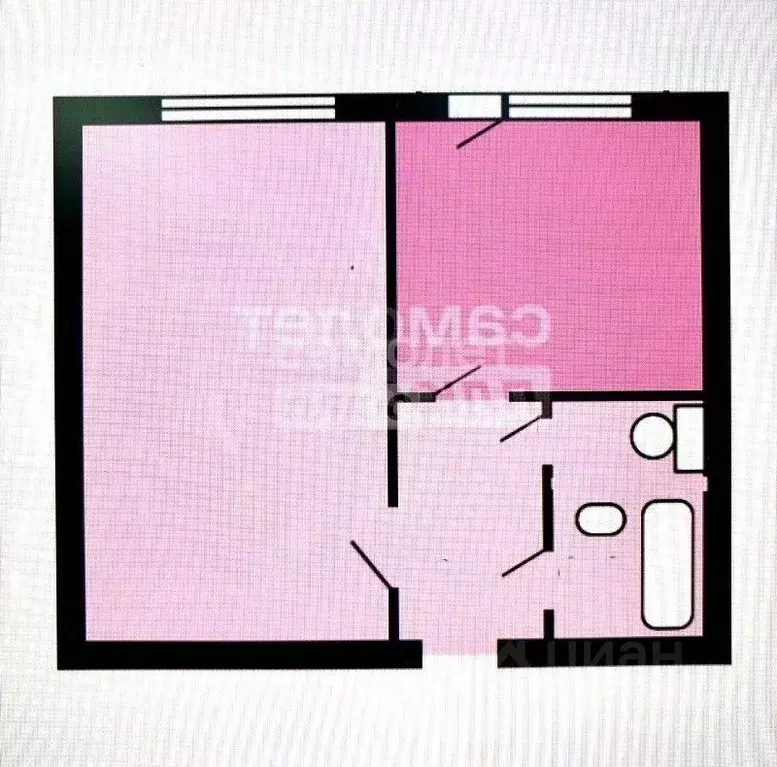 1-к кв. Московская область, Чехов муниципальный округ, д. Гришенки 7 ... - Фото 2