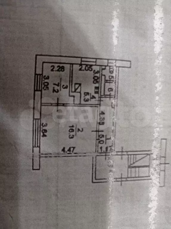 2-к. квартира, 37,7 м, 1/2 эт. - Фото 0