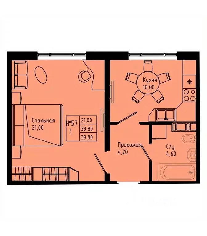 1-к кв. Ленинградская область, Коммунар г. Гатчинский муниципальный ... - Фото 1