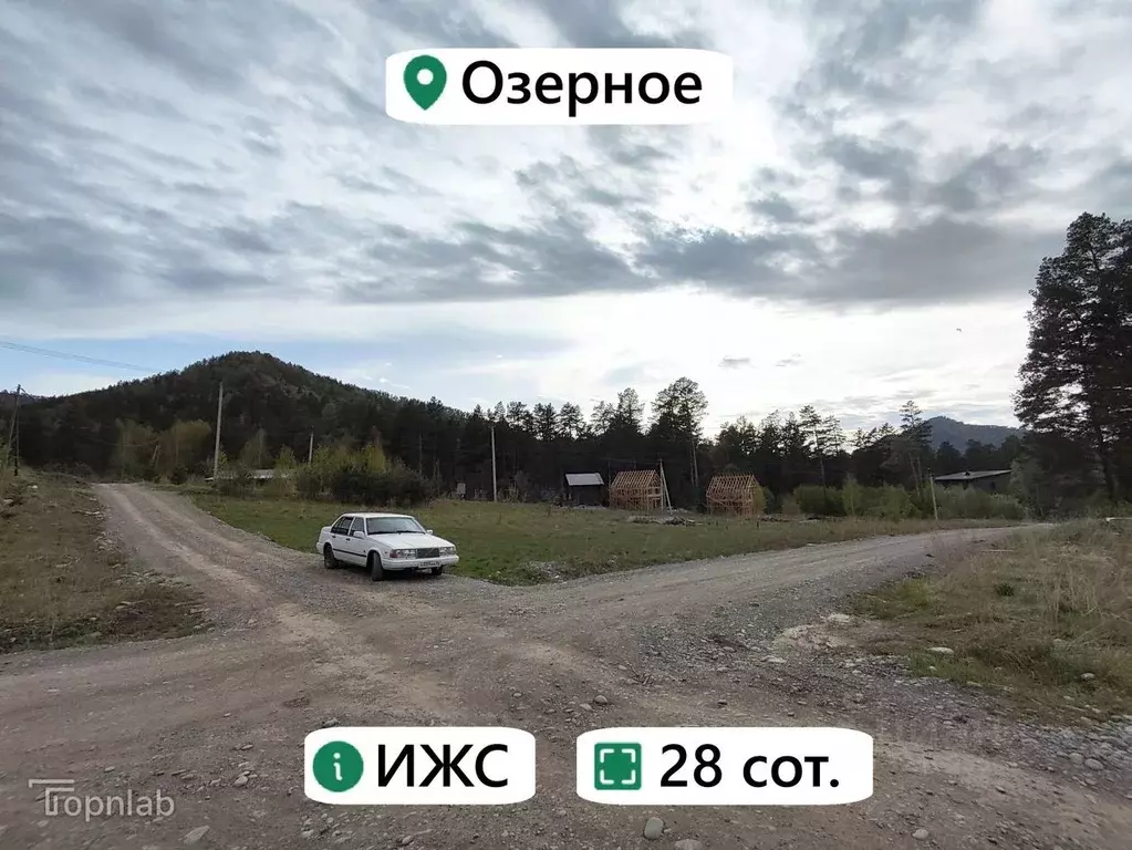 Участок в Алтай, Майминский район, Манжерокское с/пос, с. Озерное ул. ... - Фото 1