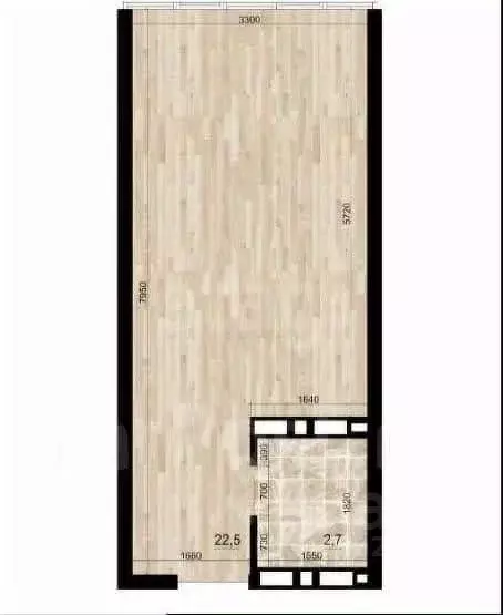 Студия Приморский край, Владивосток Стрелковая ул., 18к1 (25.2 м) - Фото 2