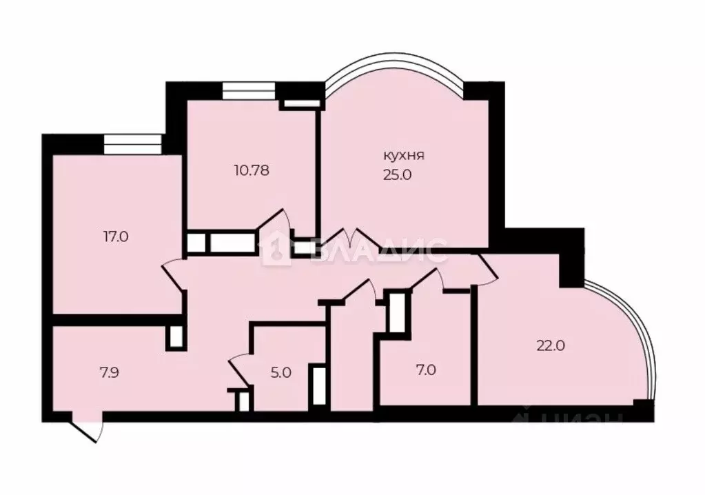 3-к кв. Москва Нежинская ул., 8К1 (108.0 м) - Фото 2
