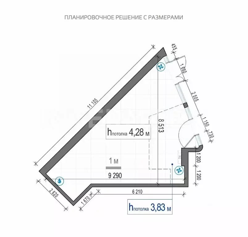 Торговая площадь в Москва Бутырская ул., вл1-1 (48 м) - Фото 1