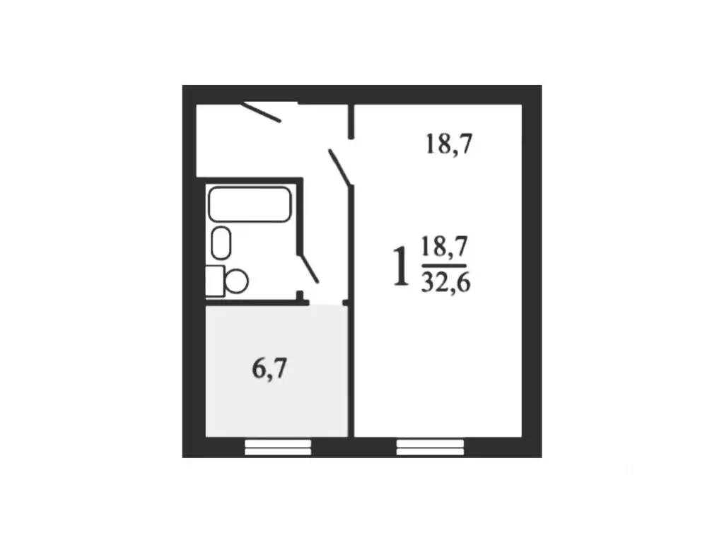 1-к кв. Москва Профсоюзная ул., 146К2 (34.5 м) - Фото 1