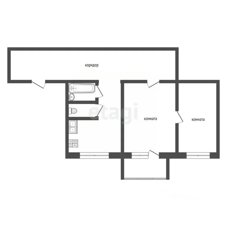 Комната Тюменская область, Тюмень Рижская ул., 64 (25.2 м) - Фото 2