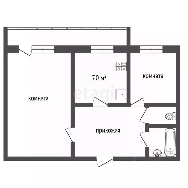 2-к кв. Саратовская область, Саратов ул. Имени Академика О.К. ... - Фото 2