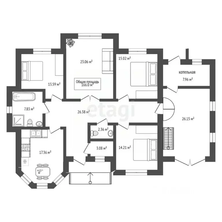 Дом в Новосибирская область, Новосибирский район, Каменский сельсовет, ... - Фото 2