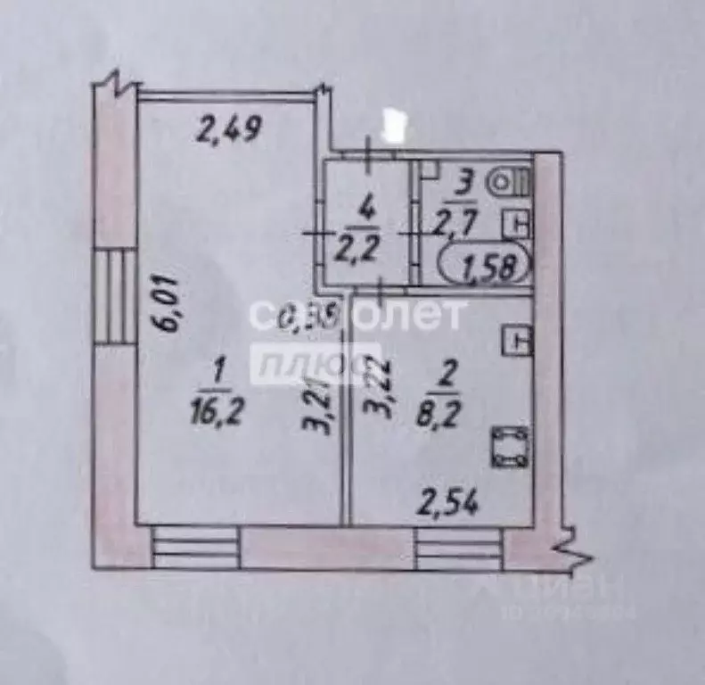 1-к кв. Хабаровский край, Хабаровск Красная Речка мкр, ул. Мельничная, ... - Фото 2