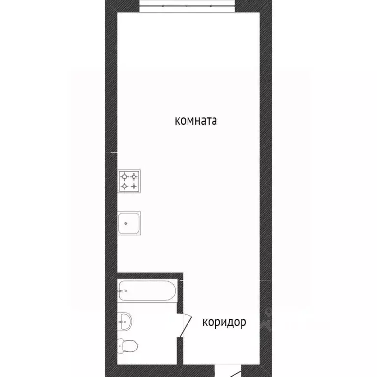 Студия Кемеровская область, Кемерово просп. Ленина, 137а (22.5 м) - Фото 1
