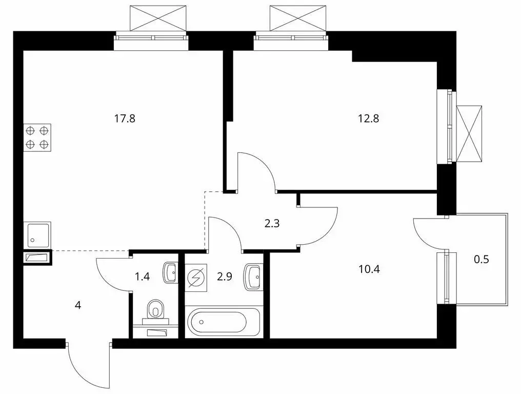 Квартира-студия: Владивосток, ЖК Снежный Парк (19.3 м) - Фото 1