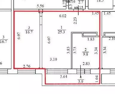 Свободной планировки кв. Смоленская область, Вязьма Красноармейское ... - Фото 0