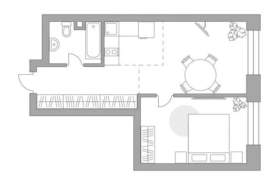 1-комнатная квартира: Москва, ЦАО, район Замоскворечье (52.44 м) - Фото 1