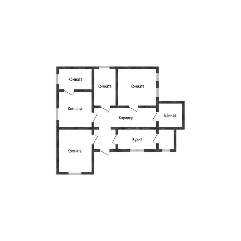 Дом в аул Старобжегокай, улица Чапаева, 19 (99.2 м) - Фото 1