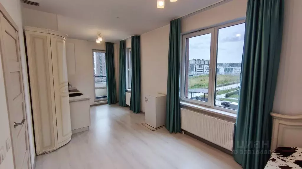 Студия Санкт-Петербург ул. Верхне-Каменская, 9к1 (25.8 м) - Фото 1