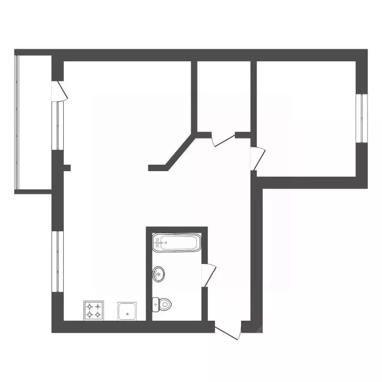 2-к кв. Амурская область, Благовещенск ул. Ленина, 150 (67.5 м) - Фото 2