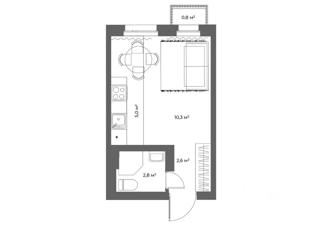 Студия Ленинградская область, Всеволожский район, д. Новое Девяткино ... - Фото 1