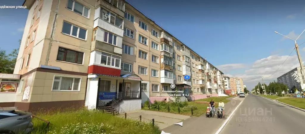 Свободной планировки кв. Коми, Усинск Молодежная ул., 23 (34.7 м) - Фото 1
