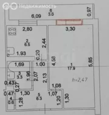 1-комнатная квартира: Казань, улица Сафиуллина, 42 (33 м) - Фото 0