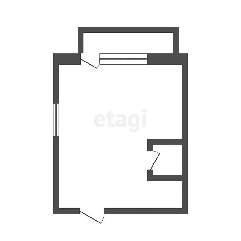 Квартира-студия: Иркутск, 4-я Железнодорожная улица, 25 (30 м) - Фото 1