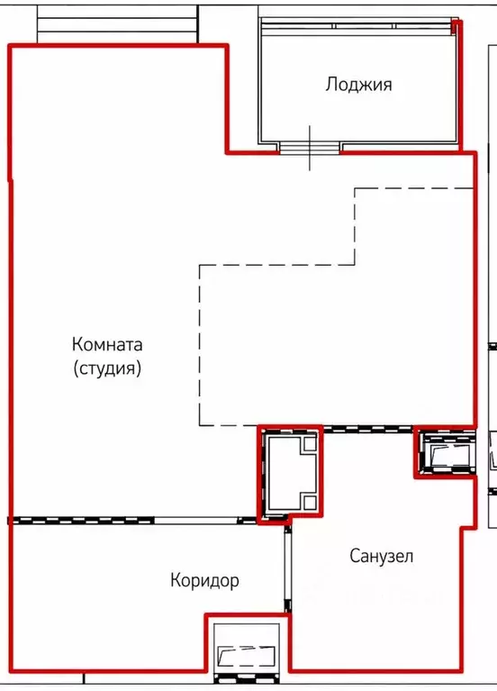Студия Москва ул. Вешних Вод, 70к3 (27.5 м) - Фото 2
