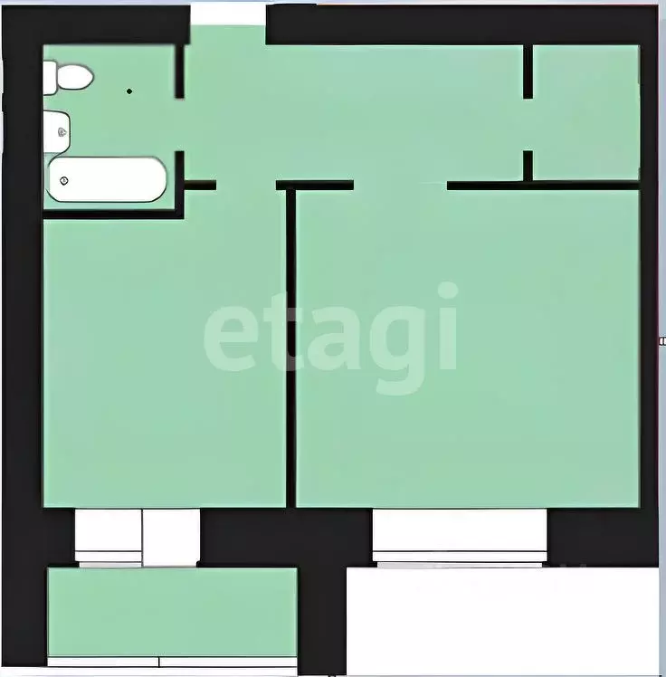 1-к кв. Татарстан, Казань Профессора Камая ул., 10к2 (40.5 м) - Фото 2