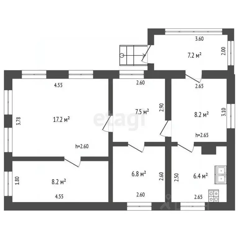 Дом в Саратовская область, Балашов Пугачевская ул., 102 (62 м) - Фото 2