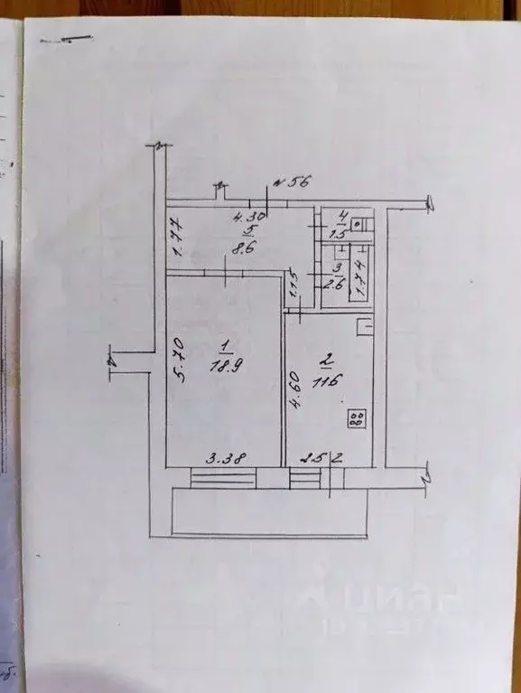 1-к кв. Саха (Якутия), Якутск ул. Бестужева-Марлинского, 1/3 (43.2 м) - Фото 2