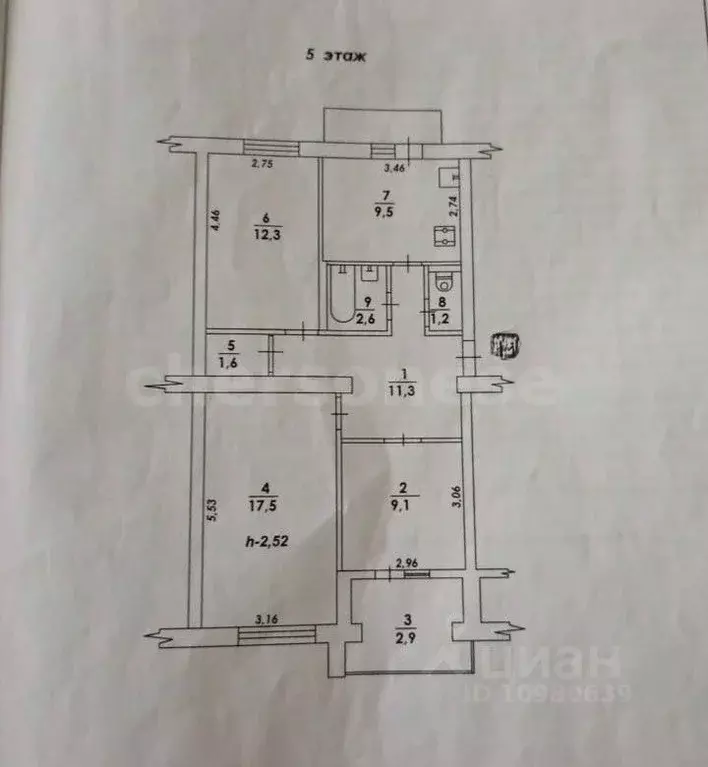 3-к кв. Севастополь ул. Михайловская, 2 (68.0 м) - Фото 1