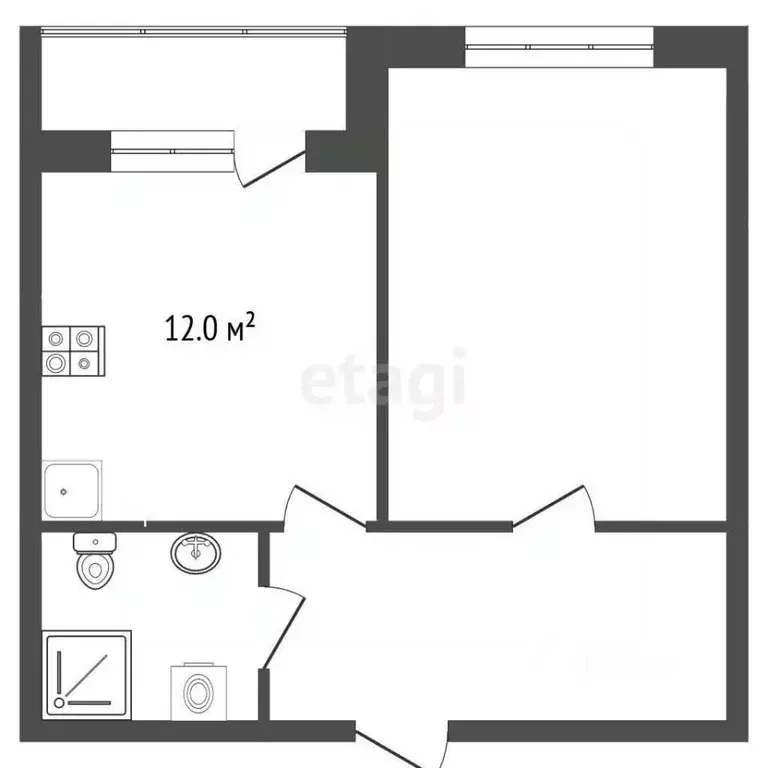 1-к кв. Ставропольский край, Железноводск городской округ, пос. ... - Фото 1