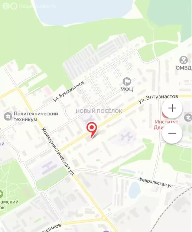 1-комнатная квартира: Краснокамск, улица Энтузиастов, 5 (34 м) - Фото 1