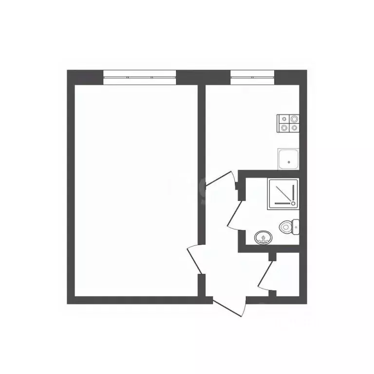 1-к кв. Смоленская область, Смоленск ул. Шевченко, 73в (29.1 м) - Фото 1