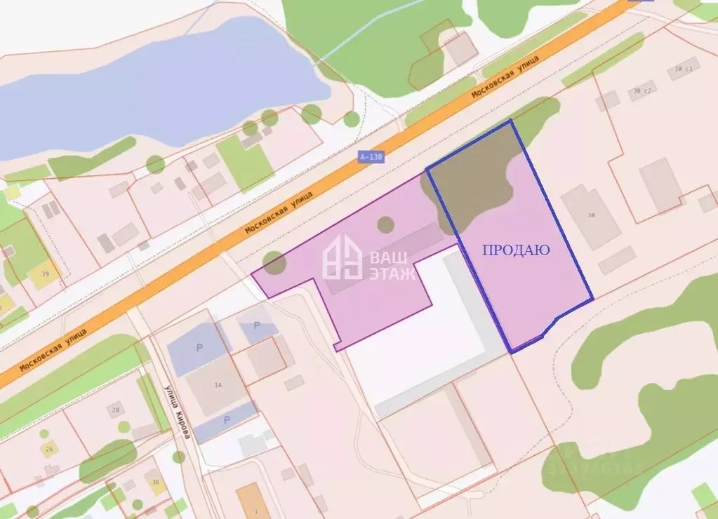 Участок в Калужская область, Износковский район А-130, 174-й км (62.78 ... - Фото 1